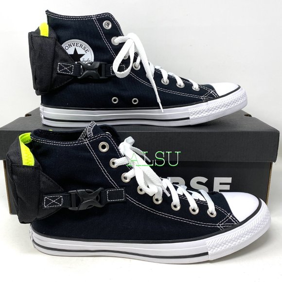 Converse Chuck Taylor AS High Top Buckle Black Men's Size 10 10.5 168261C - Picture 7 of 11